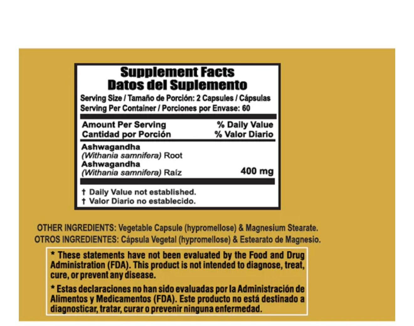 Ashwagandha Mix – Stress Relief & Vitality Support (60 Capsules)