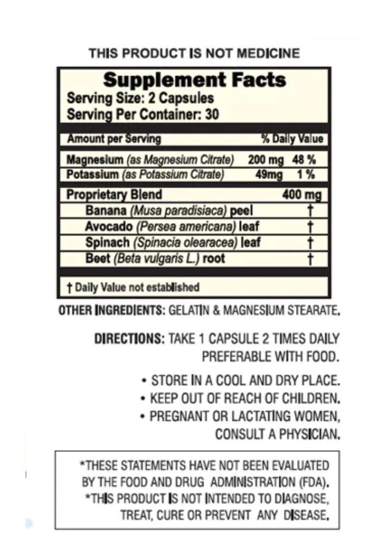 Magnesium + Potassium Plus – Herbal Solutions (60 Capsules)