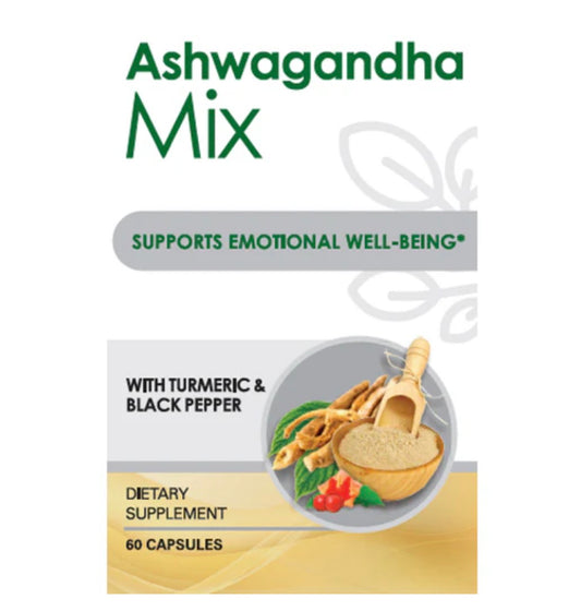 Ashwagandha Mix – Stress Relief & Vitality Support (60 Capsules)
