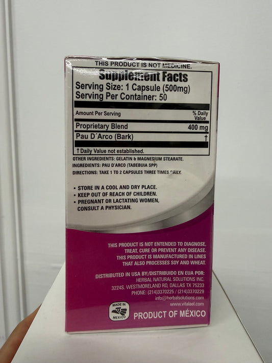 Palo de Arco Herbal Supplement – Traditional Botanical Support 50 caps