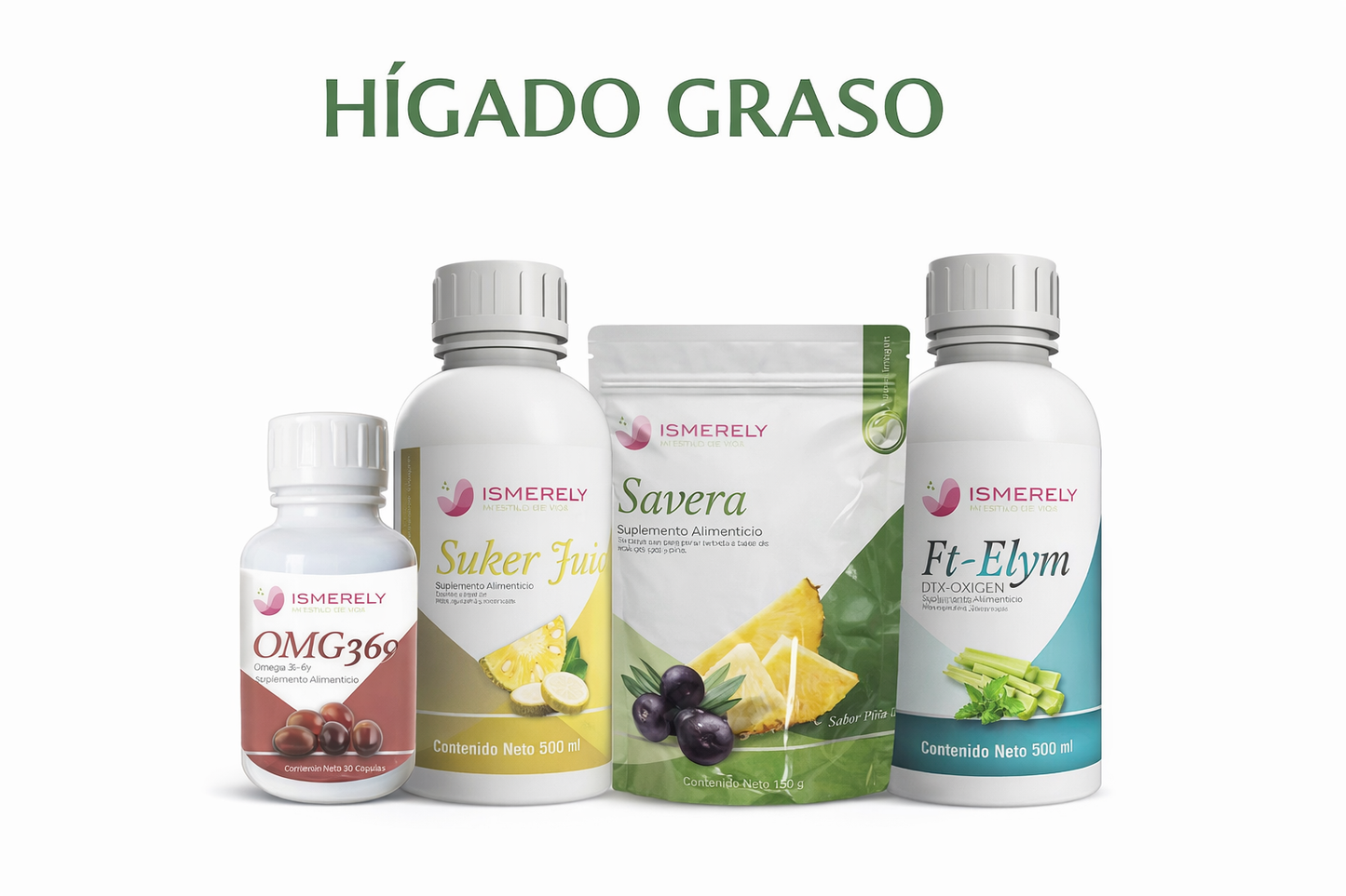 Kit Hígado Graso Detox Ismerely | Fatty Liver Detox Kit – Natural Liver & Metabolic Support