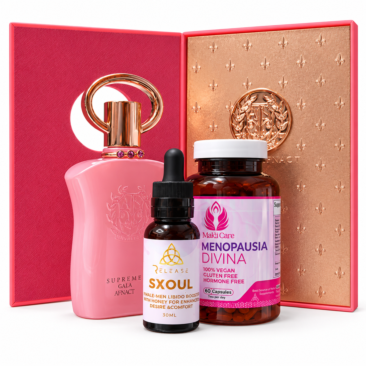 Sensualidad Divina – Kit de Bienestar, Deseo y Perfume Femenino