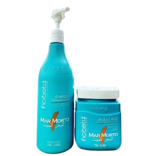 Mar Morto (Dead Sea) Hair Exfoliation & Hydration Set – Scalp Detox, Deep Hydration, Strength & Oil Contro Hobetyl