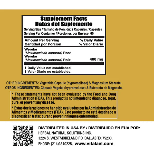 Wereke – Blood Sugar Support | 120 Veg Capsules