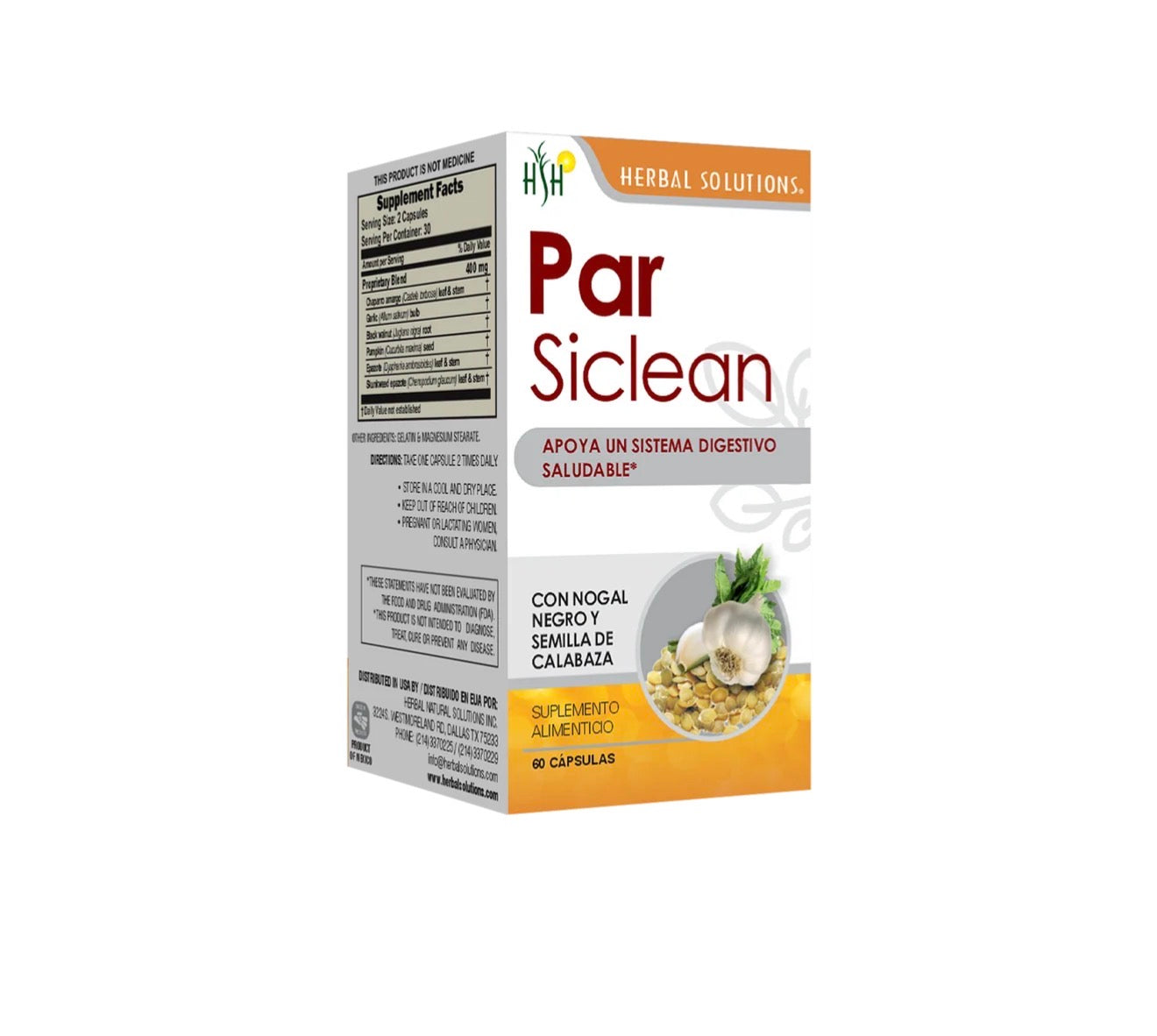 Par Siclean – Herbal Digestive Support (60 Capsules)