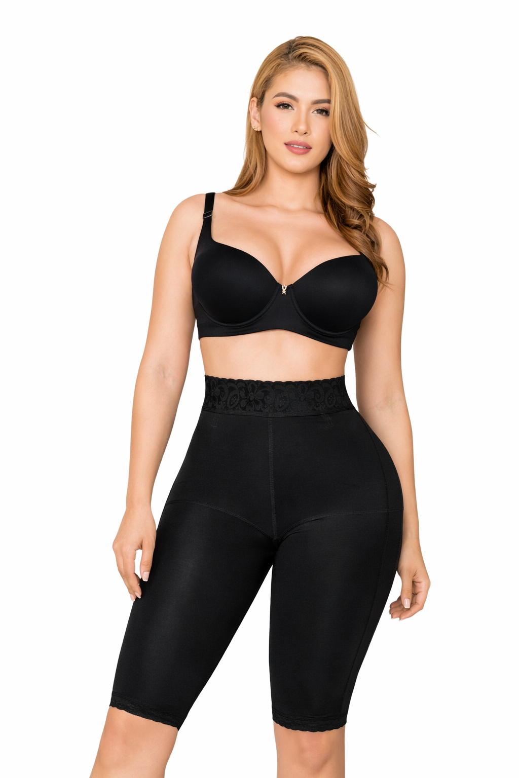 1515 Olivia Capri Seamless Shaper Leggings – Medium Compression Colombian Powernet
