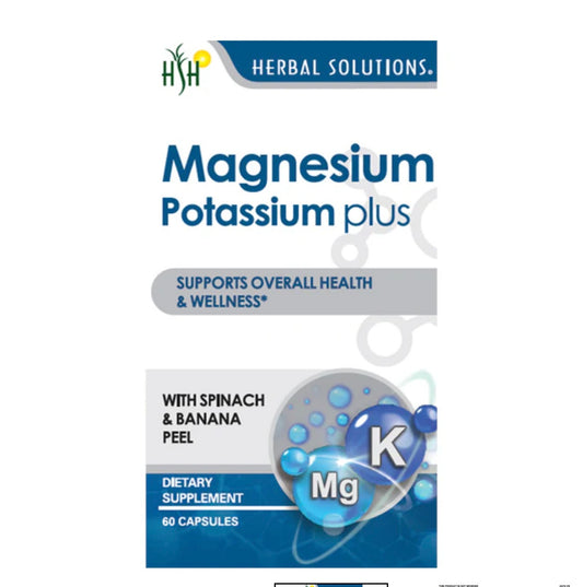 Magnesium + Potassium Plus – Herbal Solutions (60 Capsules)