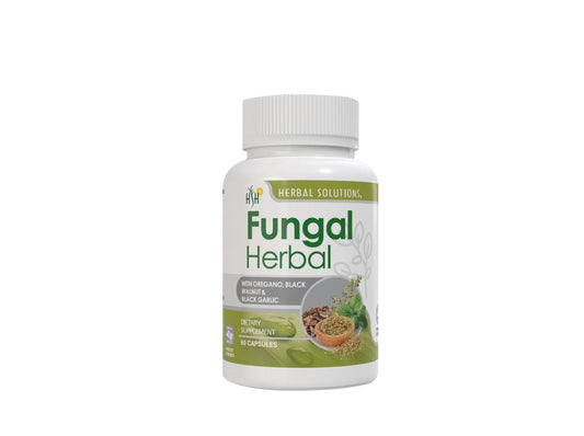 Fungal Herbal Herbal Digestive & Immune Support Capsules with Oregano, Black Walnut & Black Garlic | Hongos Cápsulas Herbales para el Bienestar Digestivo