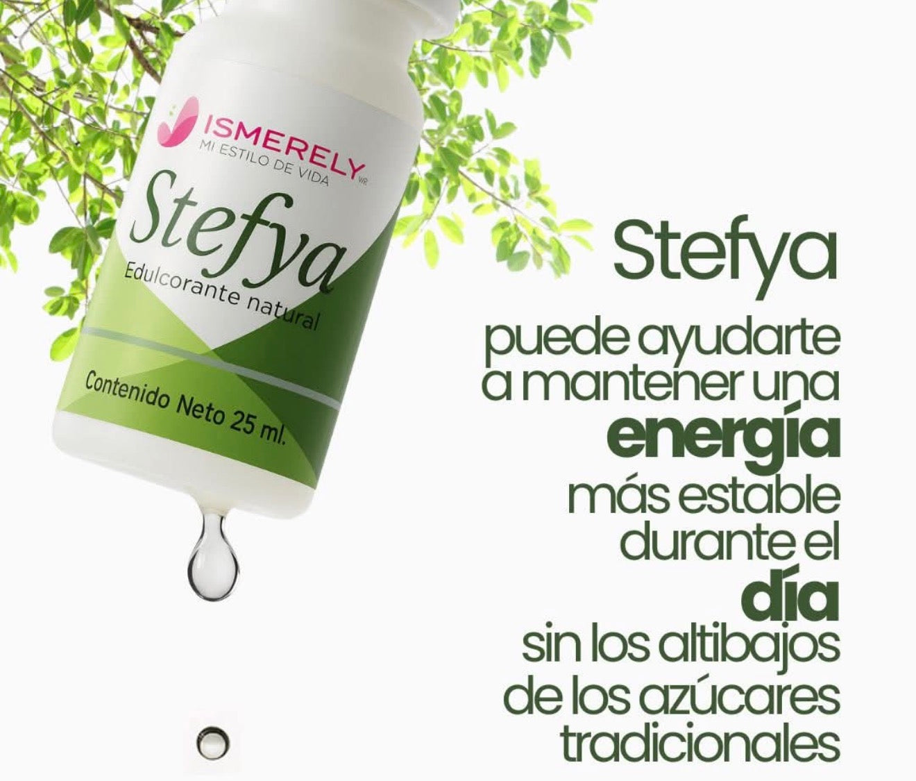 Ismerely Stevia Drops | Natural Sugar-Free Sweetener | Liquid Stevia for Coffee & Tea