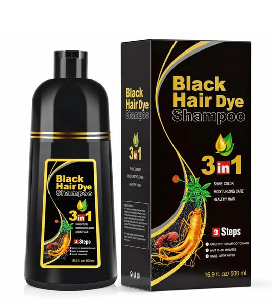 Black Hair Dye Shampoo 500 ml