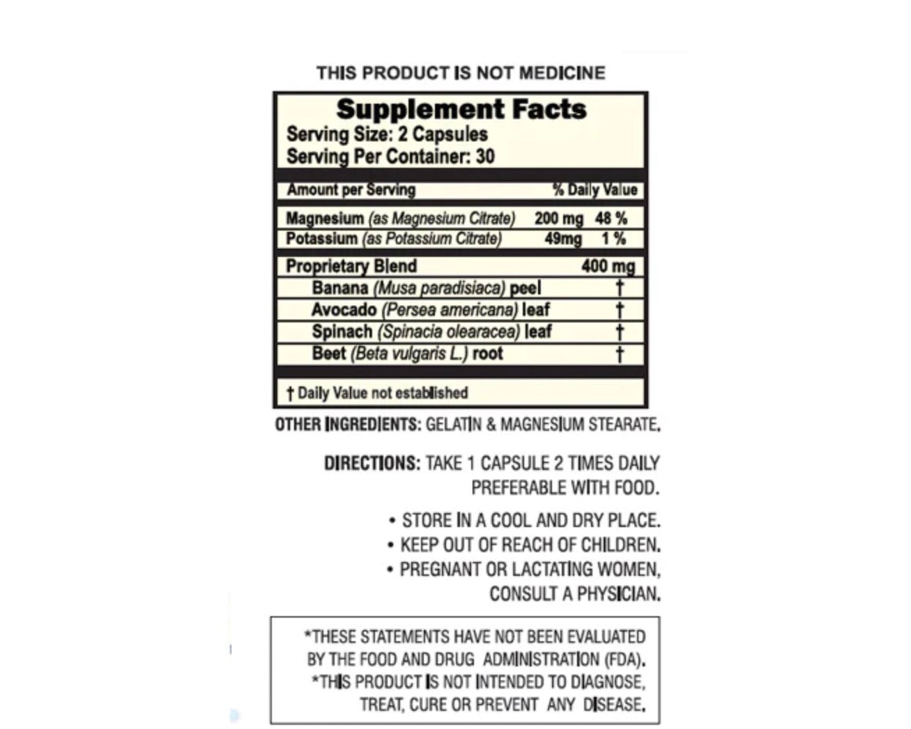 Magnesium + Potassium Plus – Herbal Solutions (60 Capsules)