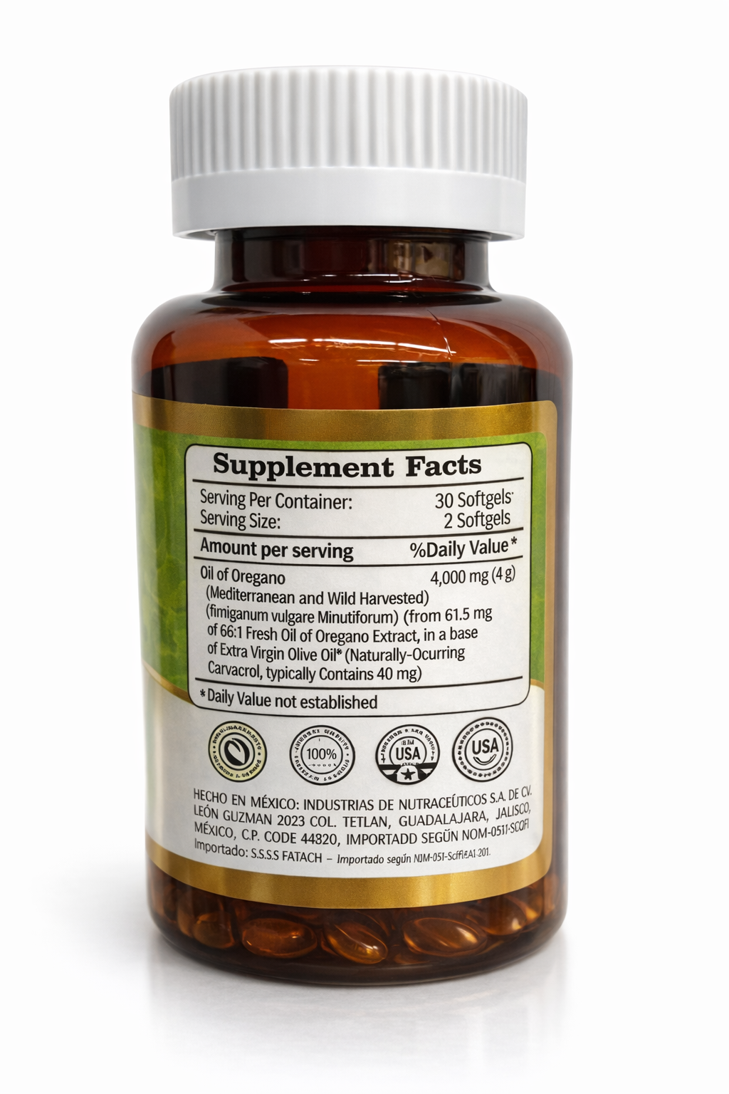 Oregano Oil Capsules 200 mg