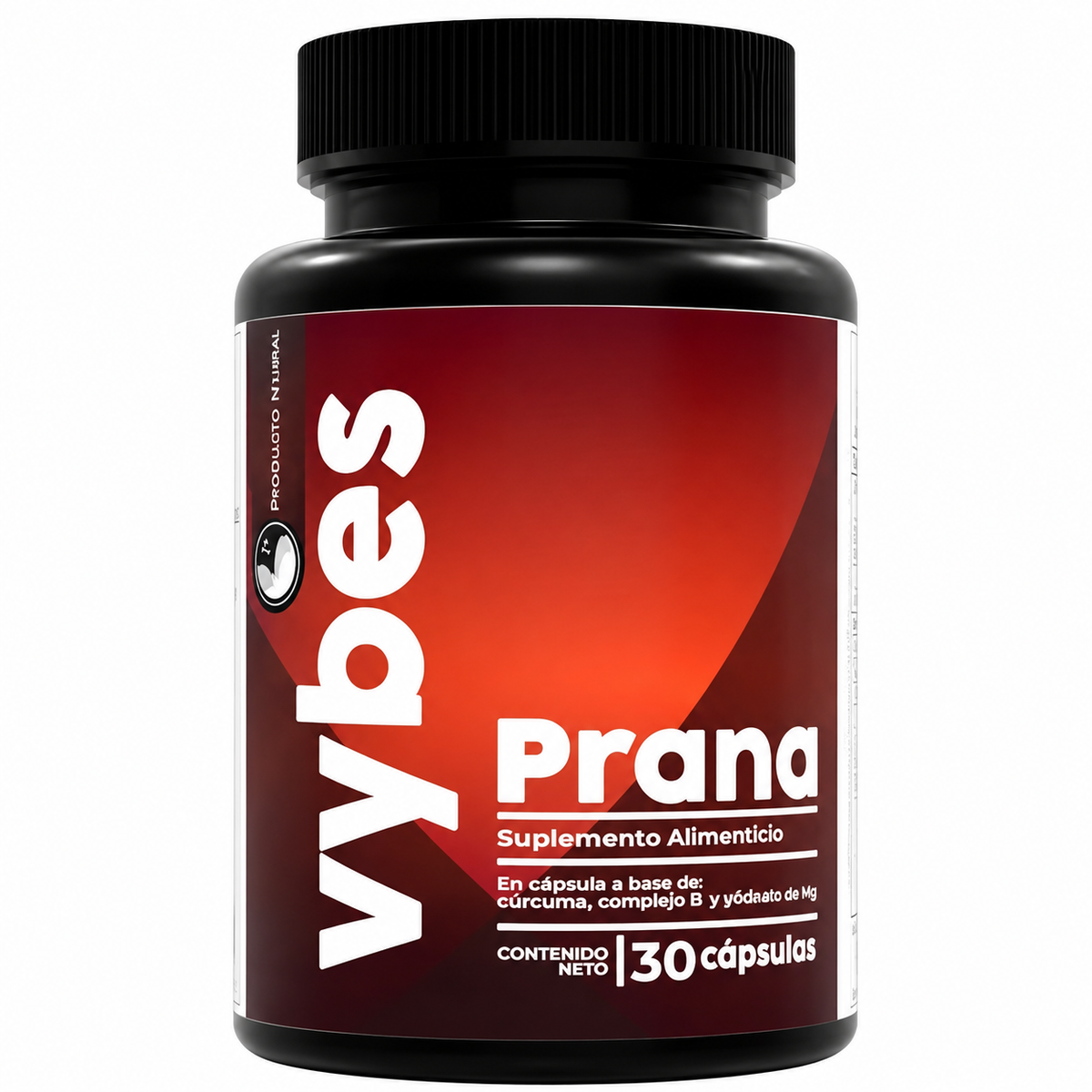Prana Vybes  30 Cápsulas | Cúrcuma, Complejo B y Vitamina D