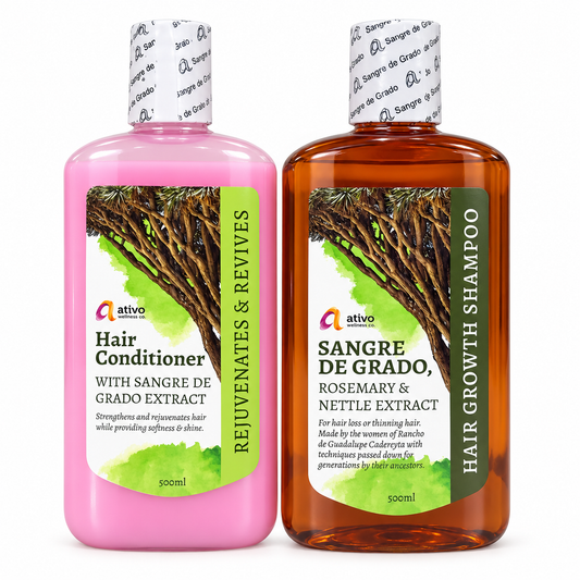 Dúo Capilar Sangre de Grado – Shampoo de Crecimiento + Acondicionador 500 mL