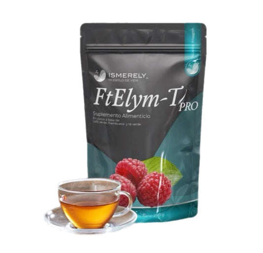 FtElym-T PRO Detox Powder con Café Verde y Té Verde | Apoyo Digestivo y Metabolismo 250g