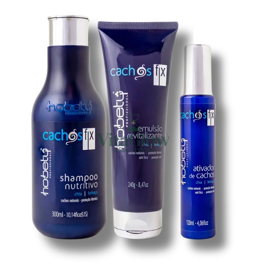 Cachos Fix Curls Fix Curly Hair Nutrition & Frizz Control Set - Defined Curls, Frizz Control, & Lightweight Hydration