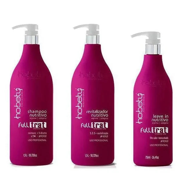 Hobety Full Trat Nourishing Hair Care Set - Deep Nutrition, Strength, Elasticity & Shine