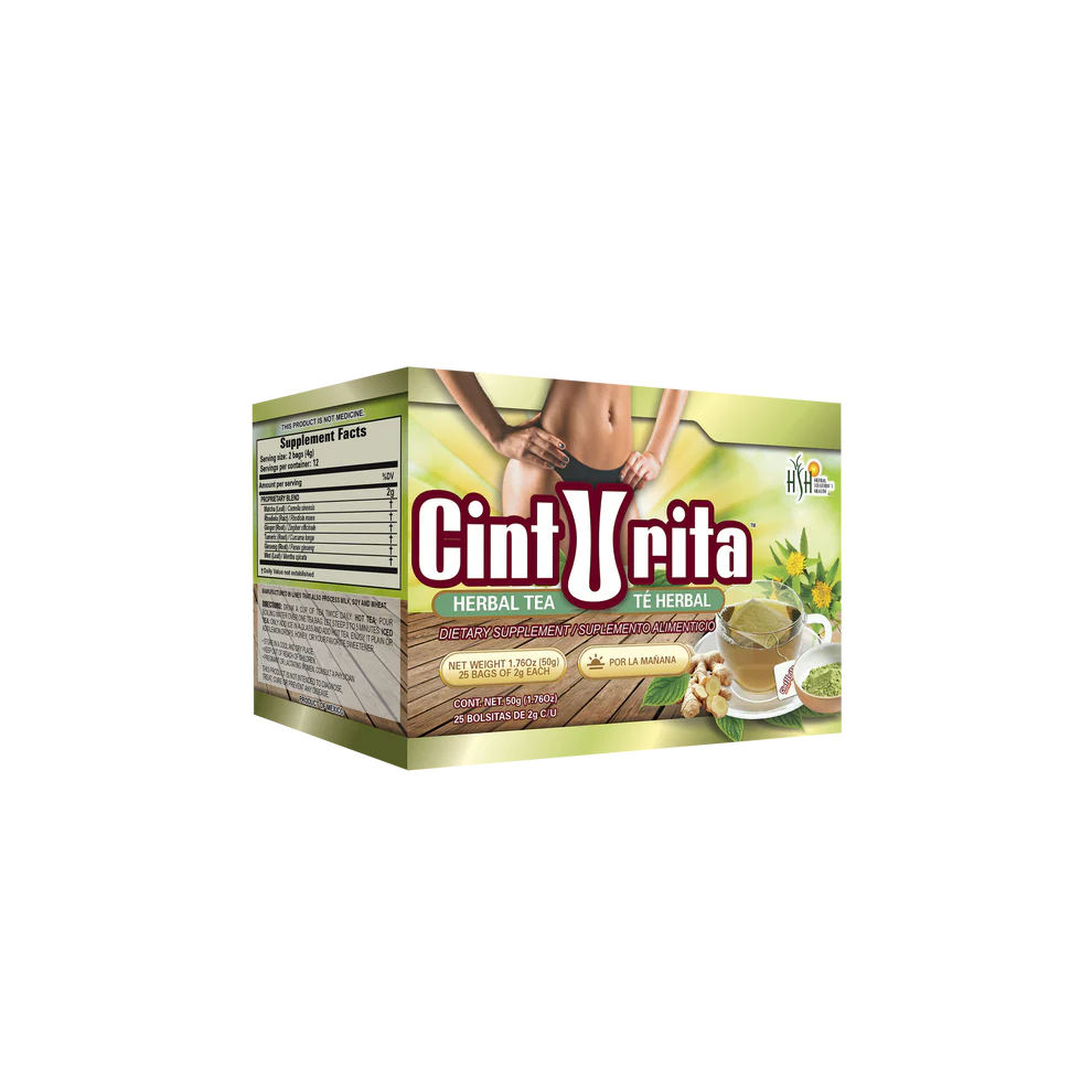 Cinturita Herbal Tea | Natural Digestive Tea – 25 Bags
Té Herbal Cinturita | Té Digestivo Natural – 25 Sobres